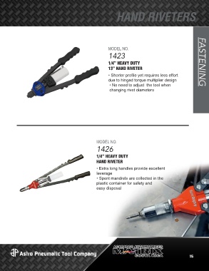 POP Nut Gun Astro Pneumatic 1423 Heavy Duty Hand Riveter - 13 Inch With ...